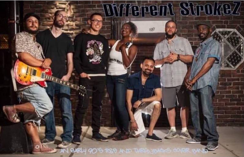 Different StrokeZ outside of Lucky's at the Boston Seaport area